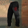 thumbnail image 2 of Mens Sweatpants with Pockets 2026 Spring Viking Style Printed Relaxed Fit Elastic Waist Casual Pants, 2 of 4