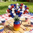 thumbnail image 6 of Gmogad 4th of July Decorations Artificial Flower Picks, Patriotic Red White Blue Ball Branches Floral Arrangement Independence Day Centerpiece Memorial Day Party Supplies Decor, 6 of 6
