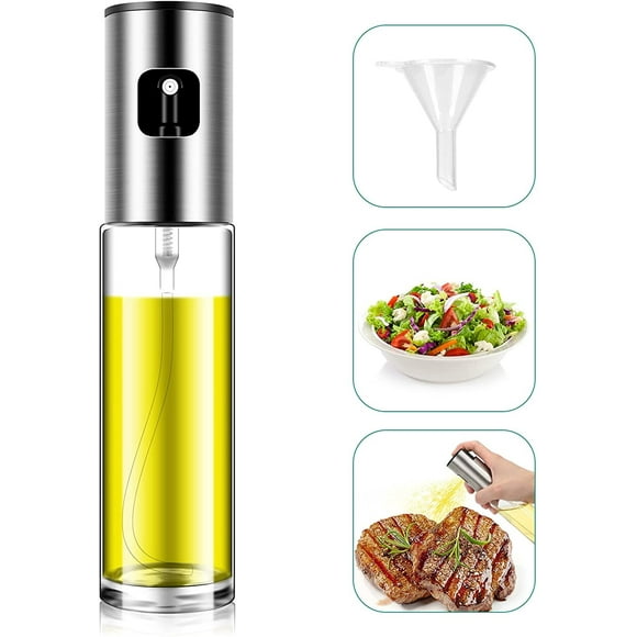 Vaporisateur d'Huile 100 ml pour la Cuisson, Vaporisateur d'Huile d'Olive, Bouteille Vaporisateur d'Huile d'Olive, Vaporisateur d'Huile pour Salade, BBQ, Pâtisserie de Cuisine