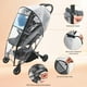 thumbnail image 5 of Cubierta de Parasol para Carrito de Niños - Tejido de Nylon con Malla de Ventas Impermeable y A prueba de Viento Equipaje de Viaje Adecuado para la Mayoría de los Carritos de Niños de Tamaño Estándar, 5 of 5