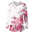 thumbnail image 2 of SHE IS My Orders Placed Womens Long Sleeve Shirts Fall Womens Tops Dressy Casual Xxl 3/4 Length Sleeve Womens Tops Cotton Loose Fit Oversized Graphic Tees for Women Green, 2 of 3