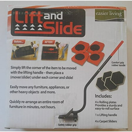 lift and slide furniture moving system lifter & sliders - walmart