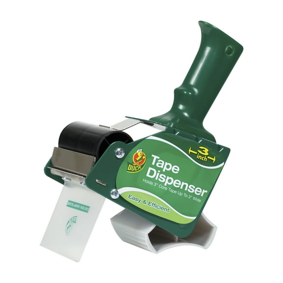 Duck Brand Extra Wide Standard Packing Tape Dispenser, 3 inches