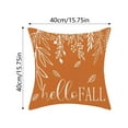 thumbnail image 3 of Funda de almohada con hojas naranjas y blancas, ideal para Acción de Gracias, otoño, exterior, lino, estilo rústico, funda de cojín, ideal para sofá cama, sofá., 3 of 6