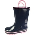 thumbnail image 2 of Norty Toddler Waterproof Rubber Rain Boots for Kids Children Boys and Girls 39822-6MUSToddler Navy/Pink, 2 of 5