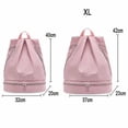 thumbnail image 2 of Bolsa deportiva con separación en seco y húmedo, mochila de natación, impermeable, almacenamiento en la playa, bolsa de gimnasio, color negro Rojo Verde Cocina, Decoración y Otros, 2 of 3