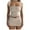 00 # Beige, variant on REORIAFEE Womens Summer Outfits 2023 Casual Summer Set Women's Sexy Two Piece Outfits Sleeveless Camisole Tank Tops Mini Skirt Summer Sets Beige L