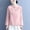 Pink, variant on ZZwxWA Embroidery Qipao Shirts Womens Traditional Tang Suits Long Sleeve Mandarin Collar Casual Chinese Cheongsam Tops