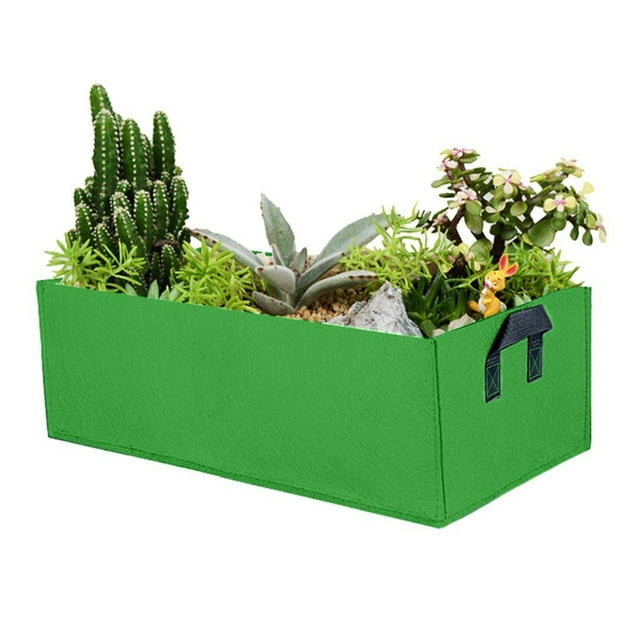 Xihbxyly Jardinera de Tela Transpirable, Fácil de Plantar, Liberación Natural de Calor, Drenaje Eficiente, Solución para Jardinería En Balcones, Ideal para El Jardinero Casero, 60 X 30 X 20 Cm