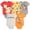 Pooh Friends Multi, variant on Disney Winnie the Pooh Baby Boys' 5-Pack Short Sleeve Bodysuits Yellow Red Multi