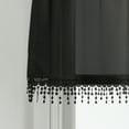 thumbnail image 6 of Mainstays Macrame Tailored Curtain Valance, 50"L x 18"W, Black, 6 of 7