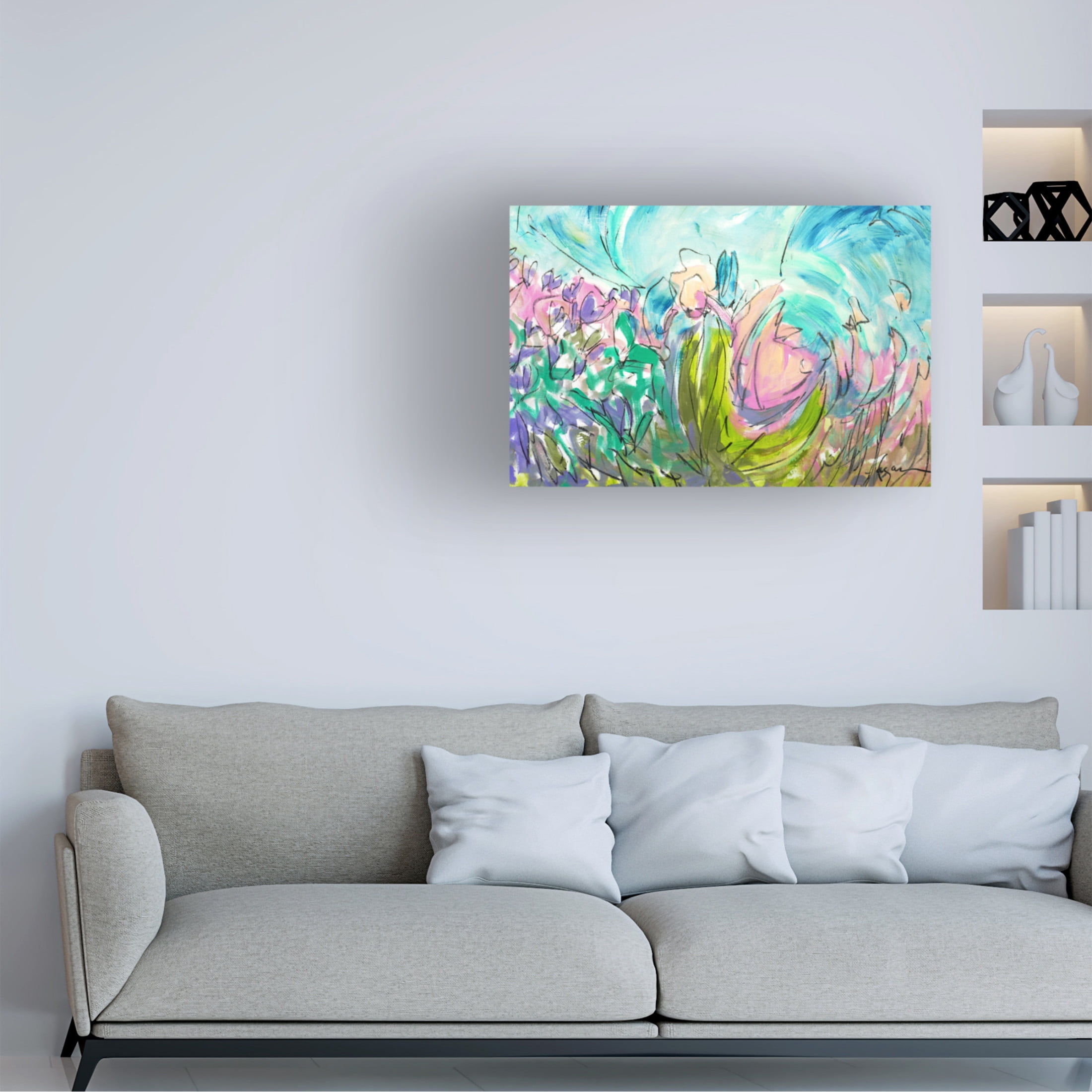 Canvas Wall Art - Dorothy Fagan ' Heartdance' Wall Art for Living Room, Bedroom, or Office Décor by Trademark Fine Art - 24 x 16 Inches