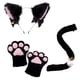 thumbnail image 3 of Lindos accesorios de cosplay de gato de dibujos animados, aro para el pelo con orejas de gato, guantes con garras de gato, accesorios de cola de gato, lindo conjunto, fácil de usar, estilo, 3 of 6