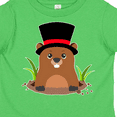 thumbnail image 4 of Inktastic Groundhog Day with Groundhog in Top Hat Boys or Girls Toddler T-Shirt, 4 of 5