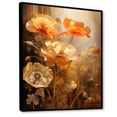 thumbnail image 2 of Designart "Brilliant Bronze Poppies" Poppies Floater Framed Canvas Prints, 2 of 5