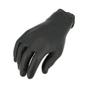 SSBM Medium Disposable Gloves Black Full Texture 6 Mil Thick Nitrile Exam Grade (Powder Free) (Latex Free) 36000 Gloves