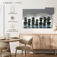 thumbnail image 4 of Elephant Stock Zen Stones Wall Art - Horizontal Canvas Wall Art - Living Room Wall Decor - Wellness Canvas - Gray And Black Decor - 39" x 26", 4 of 4