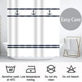thumbnail image 4 of Extra Long Shower Curtain 84 inch Length, Modern Nautical Shower Curtain Set for Bathroom, Water Resistant Polyester Fabric Machine Washable, 4 of 4