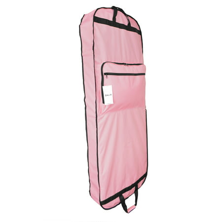 DALIX 60" Professional Garment Bag Cover for Suits Pants and Gowns Dresses (Foldable) Pink