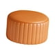 thumbnail image 5 of Taburete otomano redondo Reposapiés redondo Taburete estable Taburete decorativo Taburete bajo naranja, 5 of 9