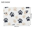 thumbnail image 4 of Yayeee Bath Rug for Bathroom Floor Non Slip Rectangle Fluffy Soft Absorbent Mat, 16"x24", Black Cat Paw, 4 of 7