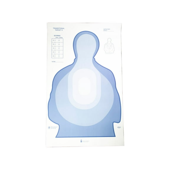 Action Target US Dept. of the Treasury Transitional Target II, Blue and White, 2