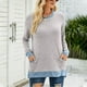thumbnail image 2 of Camisas Para Mujer Cuello Redondo Color A Juego Bolsillo Recreativo Manga Larga Tops Odeerbi ODB129176, 2 of 7