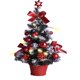 thumbnail image 1 of ¡Oferta DagobertNiko! Mini árbol de Navidad artificial preiluminado | Incluye luces pequeñas, bolas navideñas, lazo de piña, pentagramas y base para bolsa | Abeto Majestuoso - 40 cm, 1 of 7