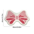 thumbnail image 3 of CuiLiyq Pink Bowknot Bathroom Rug, 1 Pcs Soft Plush Washable Non Slip Bowknot Bath Mat, Bedroom Kitchen Floor Door Mat for Home, 23.6" x 15.7" (B), 3 of 6
