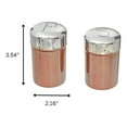 thumbnail image 2 of Maison Concepts Salt & Pepper With Metallic Rose Finish (2.16L X 2.16W X 3.54H), 2 of 2