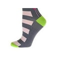 thumbnail image 4 of Sierra Socks Cotton Crew Balloon and Stripe Pattern Socks (Shoe Size: 4-10, TURQUOISE GRAY), 4 of 5