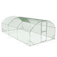 Large Metal Walkin Chicken Coop, Heavy Duty Outdoor Chicken Run with ...