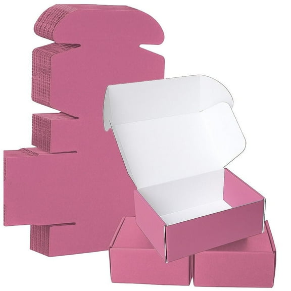 Ucanpack Corrugated Mailer Box Packing Supplies For Moving Pink Medium , 12 x 10 x 6" - 25 Pcs