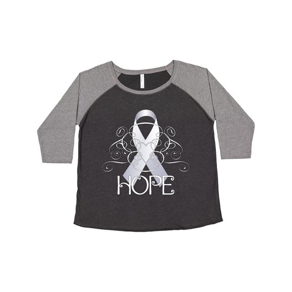 Inktastic Hope- Lung Cancer Awareness Women's Plus Size T-Shirt
