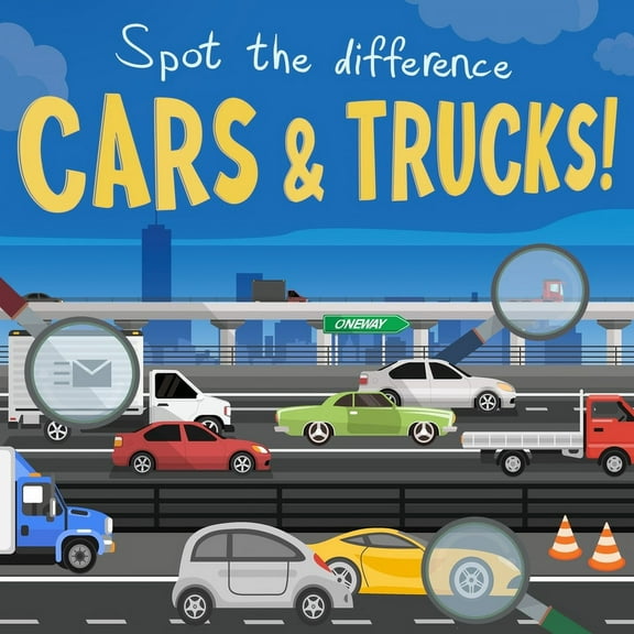 Spot the Difference - Cars and Trucks!: A Fun Search and Solve Book For Ages 3 , (Paperback)