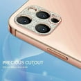 thumbnail image 4 of Dteck 2-Pack Camera Lens Protector for iPhone 14 Pro,Diamond Bling Glitter 3D Rhinestone Camera Cover Anti Scratch Shockproof Metal Protective,Rosegold, 4 of 5