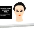 thumbnail image 7 of EXHUMKY Hair Mannequin Practice with High Temperature Fiber for Hair Styling and Training, 7 of 7