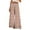 Brown, variant on Women's High Waisted Wide Leg Pants with Horizontal Stripes, Elastic Rope Waist Vacation Culottes, Split Hem Breathable Summer Beach Casual Trousers 2025 Blue S