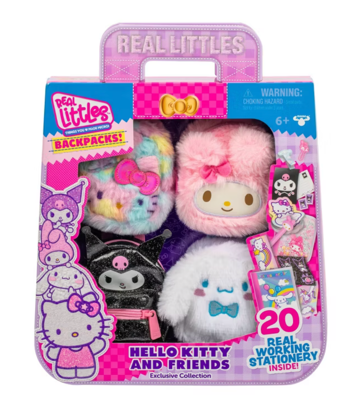 Hello Kitty & Friends Backpacks! Cinnamoroll, Hello Kitty, Kuromi & My Melody 4-Pack