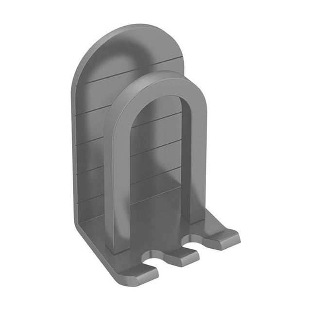 Soporte de aluminio para cepillos de dientes, estante de almacenamiento para pared, sin taladros, para ducha de baño Gris