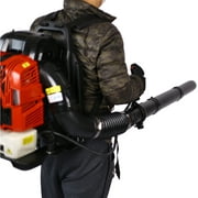 CJC 76cc Backpack Gas Leaf Blower 530 CFM 4-Stroke Engine Gas Powered, 248 MPH Handheld Leaf/Snow Blower
