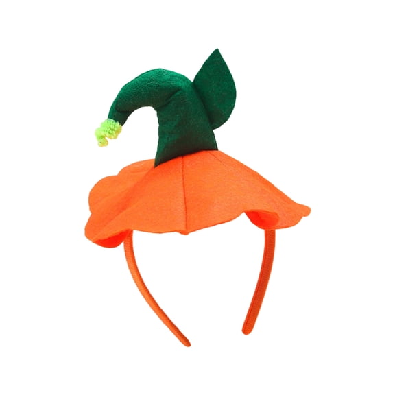 Halloween Pumpkin Headband , Halloween Costume Pumpkin Hat for Women Adult Cosplay Headdress