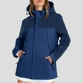 thumbnail image 2 of GEWSEY Women Ski Jacket Waterproof Insulated Winter Snow Coat for Skiing Snowboarding Rain Coats Oversize Unisex (Dark Blue, XL), 2 of 6