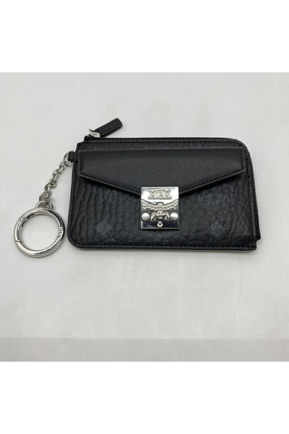 Pre-Owned MCM Mini Tracy Wallet/Coin Case, Black