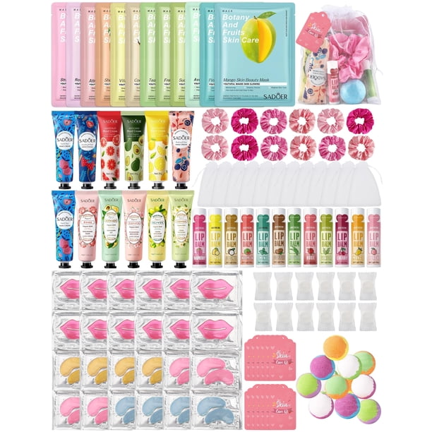 Suministros para fiestas de spa Jutqut, 120 unidades, para niñas con mascarillas faciales