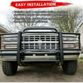 thumbnail image 5 of Kojem Front Black Bumper Protector Brush Grille Guard for 1988-1998 Chevrolet GMC Silverado Sierra Suburban Tahoe, 5 of 11