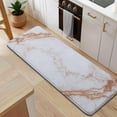 thumbnail image 5 of White Rose Gold Marble Pattern Kitchen Rug Mat,Kitchen Runner Rugs Non Skid Washable,Decorative Kitchen Floor Mats for Kitchen,Sink,Laundry,17"x47.2", 5 of 7