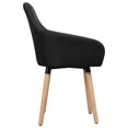 thumbnail image 3 of vidaXL Dining Chairs 2 pcs Black Fabric, 3 of 4