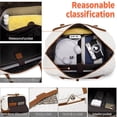 thumbnail image 4 of Bolsa de fin de semana Stuery para mujer con compartimento para zapatos de 40 litros y 2,7 libras, 4 of 9