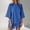Blue, variant on GILIGEGE 2 Piece Sets for Women Womens Sets Two Piece Set Summer Outfits 2 Piece Pajama 3/4 Sleeve Oversized Tshirts Elastic Waist Short Summer Lounge Sets Black L